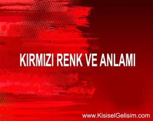 Renklerin Dili - Kırmızı Renk ve Anlamı