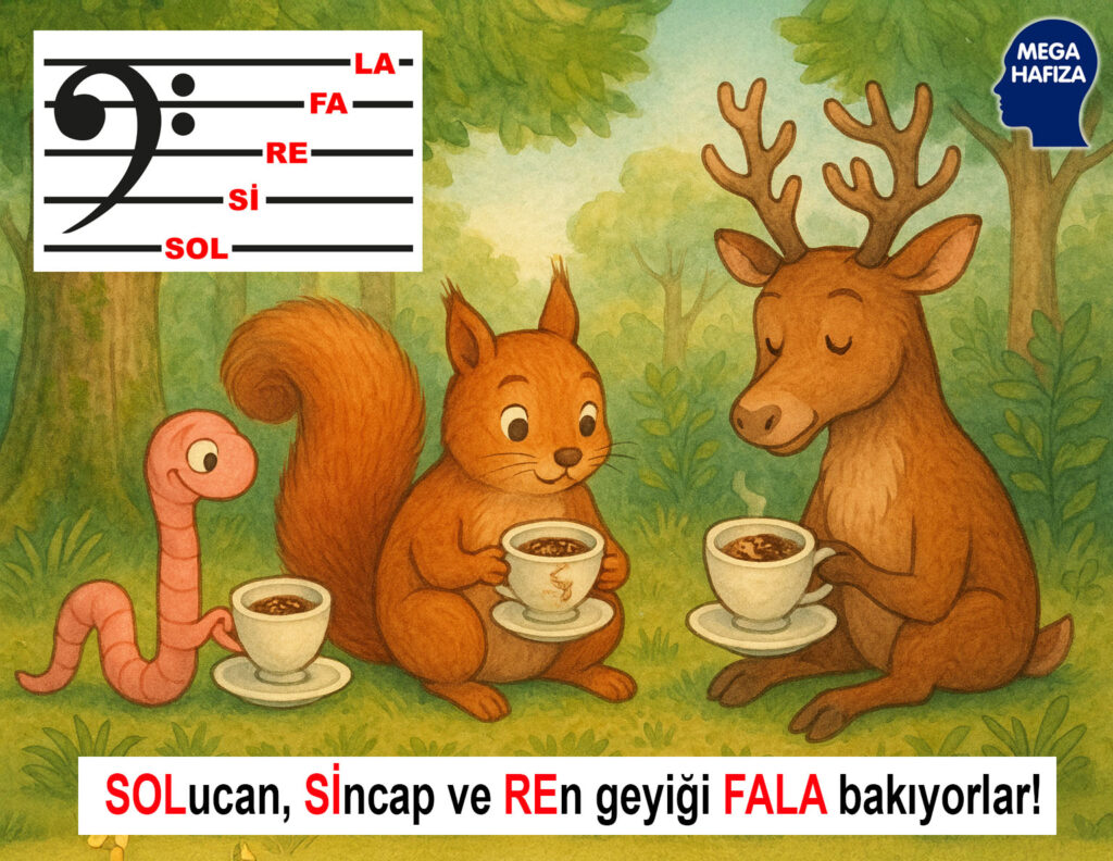 FA ANAHTARI ÇİZGİ ÜZERİNDEKİ NOTALARIN KOLAY OKUNMA TEKNIKLERİ