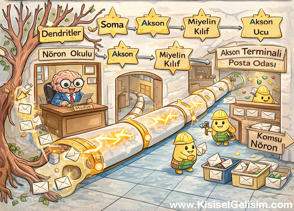 Nöronun çalışma prensipleri ve beyindeki iş akışı